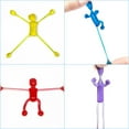 thumbnail image 2 of MANNYA Fidget Sticky Man Stretchy Spoof Props Easy to Stick on Flat Surface Novelty Gag Office Stress Relief Decompressing Gift, 2 of 11