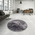 thumbnail image 4 of Ahgly Company Machine Washable Indoor Square Industrial Modern Gray Area Rugs, 5' Square, 4 of 7