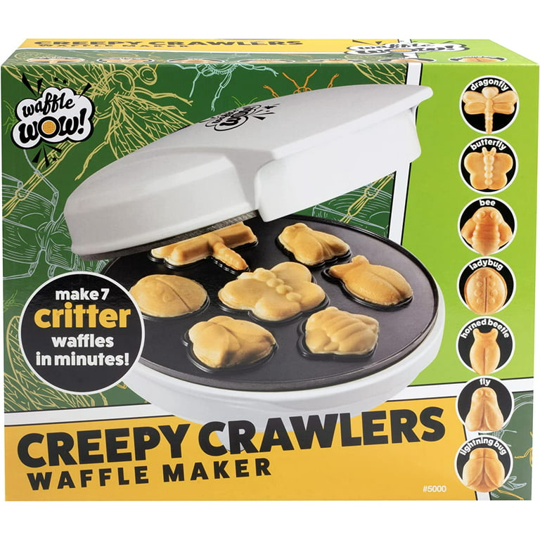 The Original Creepy Crawly Bug Waffle Maker - Make 7 Fun Different Insect  Shaped Pancakes Including a Beetle, Lady Bug, Bee & More- Electric  Non-stick
