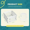 thumbnail image 2 of GIANNA Sports Style 24 Inch Durable Lightweight Pet Playpen, 4 Panels Plastic Dog Fence with Lockable Door and Non- Slip Bottom, Suitable for Small to Medium Pets, 2 of 7