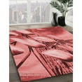 thumbnail image 2 of Ahgly Company Indoor Square Patterned Love Red Area Rugs, 5' Square, 2 of 6