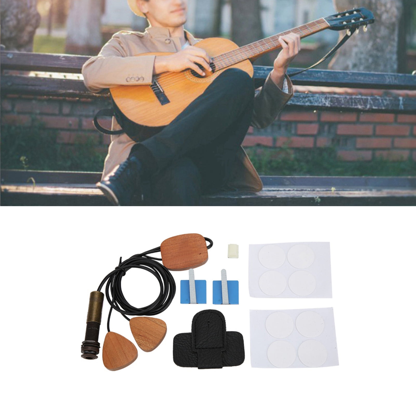 Piezo Pickups Ukulele Pickup GMB633 Cherry Guitar Pickup Guitar Piezoelectric Contact Pickup