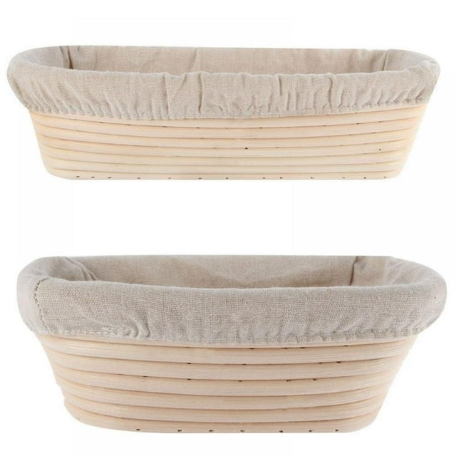 Bread Banneton Proofing Rattan Basket Bread Dough Proofing Proving Rattan Basket & Liner Suitable for Baking Bread Rising Dough