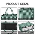 thumbnail image 3 of Large Capacity Tote Bag,Black and Mint Green Checkerboard Pattern Handbag Fashion Luxury Tote Bag,15.7"x13"x 5.1" Inches,Laptop Compatible, 3 of 4