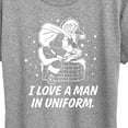thumbnail image 3 of Instant Message - Santa Man In Uniform Christmas - Women's Short Sleeve Graphic T-Shirt, 3 of 6