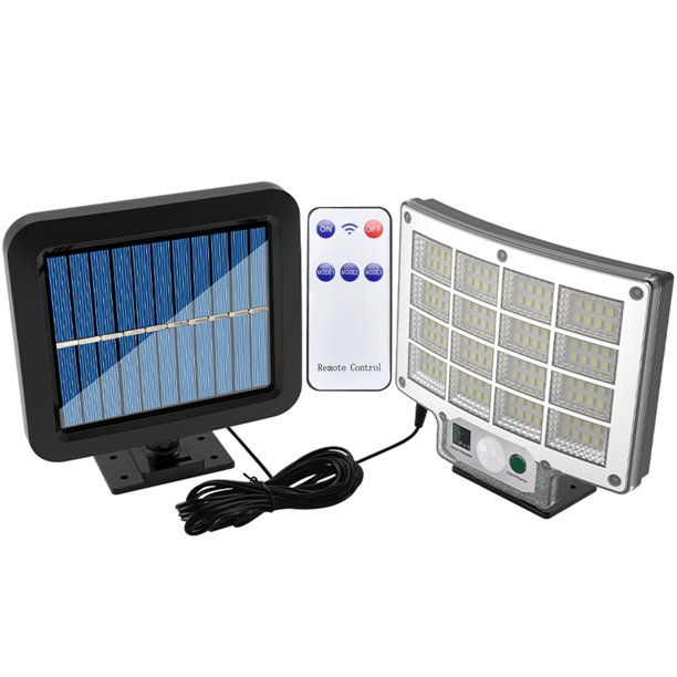 Lámpara de pared dividida Solar LED IP65 impermeable movimiento inteligente Sensor luz remota