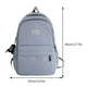 thumbnail image 3 of Mochila Escolar Nylon Color Sólido Gran Capacidad Ligero Ajustable Ocio Diario, 3 of 5