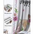 thumbnail image 3 of Happy Easter Kitchen Curtains Cute Rabbits Eggs Daisy Flowers Plants Watercolor Cafe Short Curtains for Bathroom Blackout Window Curtain Small Window Treatment Drapes for Bedroom 27.5"x39"x2, 3 of 9
