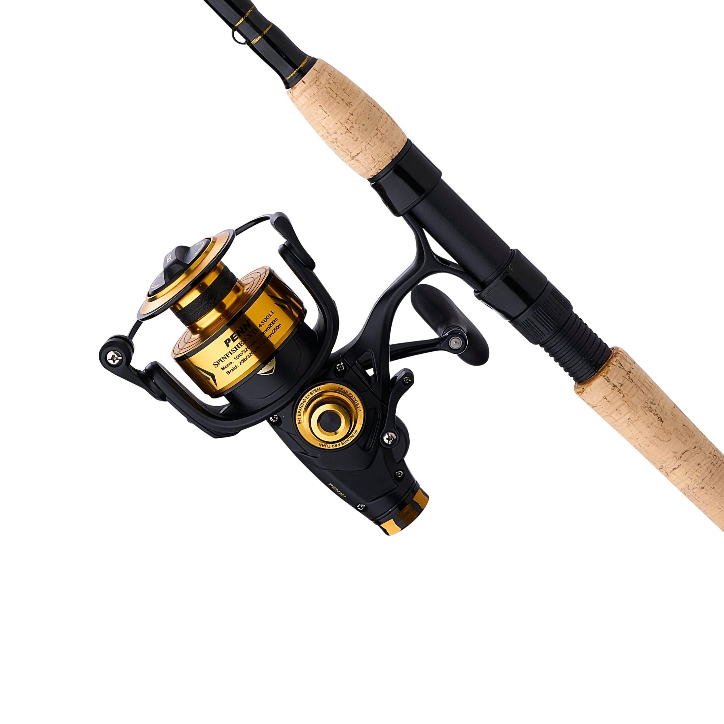 PENN Spinfisher VII Spinning Fishing Combo, 7' Medium Rod, 4500 Size Reel