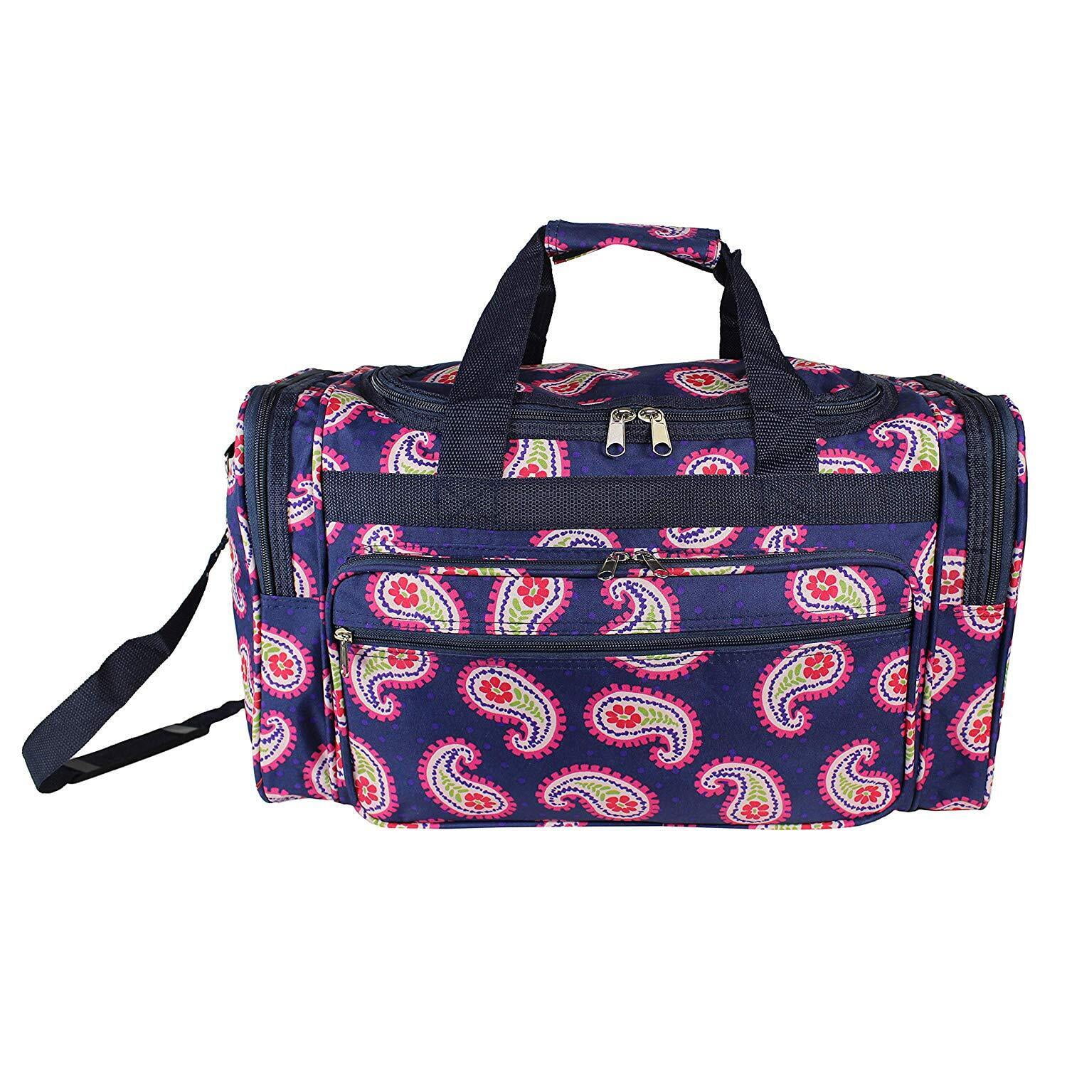 World Traveler 22-Inch Carry-On Duffel Bag - Floral Paisley - Walmart.com