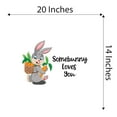 thumbnail image 4 of Somebody Loves You Bunny Rabbits Bunny Carrots Basket Be Kind Garden Farm Chicken Cow Horse Farmer Ranch Egg Fox Hen House Pig Sheep Decorating Ideas Wall Decal Sticker - Size: 20 In X 14 In, 4 of 5