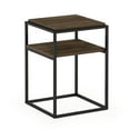 thumbnail image 2 of Furinno Moretti Modern Lifestyle Stackable Shelf, 2-Tier, Columbia Walnut, 2 of 5