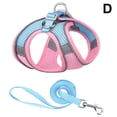 thumbnail image 1 of Chaleco transpirable para pasear perros al aire libre con combinación de colores azul y rosa (D) M$ para gatos y perros, arnés para mascotas con cuerda de tracción reflectante para mascotas, arnés, 1 of 8