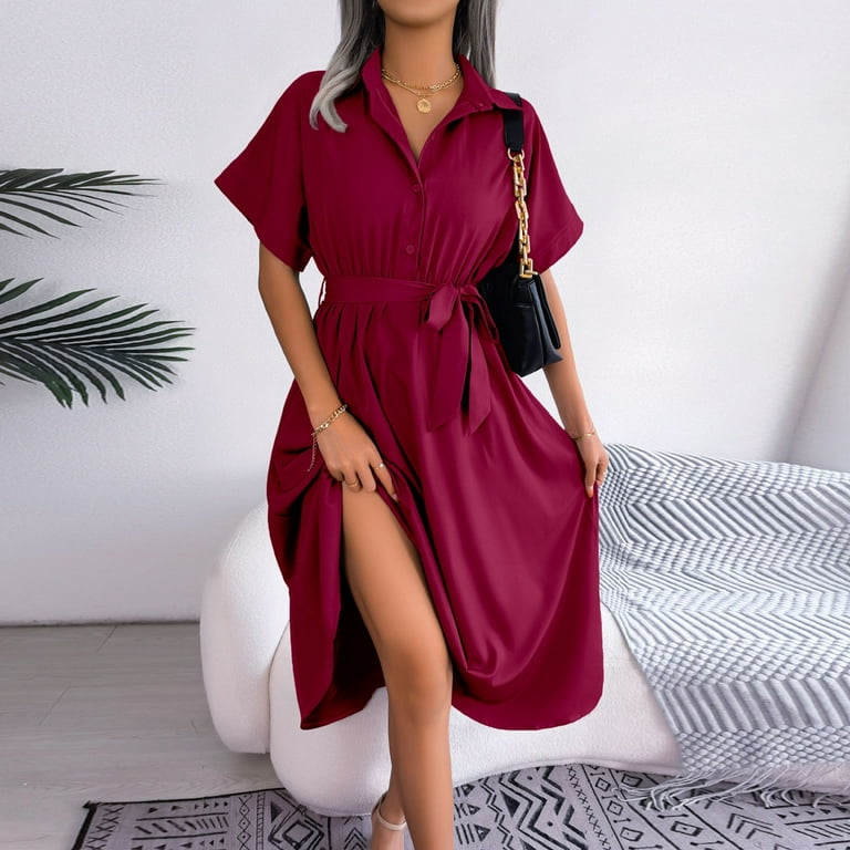 plus size dress with shorts underneath Women's Knit Front Tie Active Dress Shorts Underneath- JoyLab Size Large