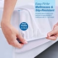 thumbnail image 5 of Waterproof Mattress Protector Twin Size - 100% Organic Cotton Hypoallergenic Breathable Mattress Pad Cover, 15" Deep Pocket, Vinyl Free - 39"x75", 5 of 7