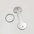 thumbnail image 3 of Llavero de metal con etiqueta antipérdida para carrito de supermercado extranjero, accesorios colgantes, 3 of 6