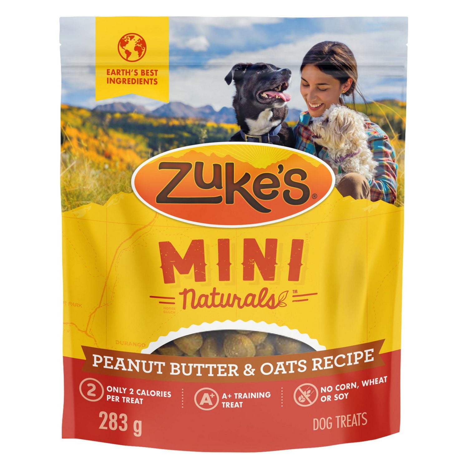 Zuke's Mini Naturals Tender Bites Peanut Butter & Oats Recipe, Dog Treats