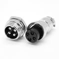 thumbnail image 3 of Aviation Plug Connector 16Mm Gx16-4 Panel Wire Metal Male Female 4Pin (5 Pairs), 3 of 9