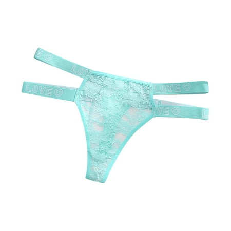 Bigersell Cotton Womens Underwear Clearance Womens Cheeky Underwear G-Strings Panty Style P-654 Nylon Brief Panties Ladies Thongs Seamless Briefs Mid Waist Women s Bikini Panties Green M