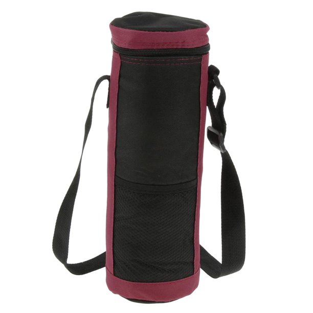 Bolsa de enfriador de vino al aire libre, bolsas pequeñas plegables para enfriar bebidas, enfriador de cerveza con aislamiento, para picnic de camping rojo Baoblaze Caso más fresco al aire libre