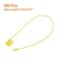 thumbnail image 2 of Uxcell 500Pcs Nylon Hang Tag String 6.7Inch Snap Lock Pins Loop Price Tag Fastener Plastic Tags Yellow, 2 of 7