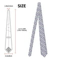 thumbnail image 3 of Naloa Lavender Flowers Print Solid Color Tie Formal Necktie for Men，Suitable for business, daily life, work, 3 of 5