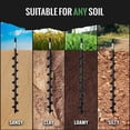 thumbnail image 4 of Power Planter Termite & Tree Auger 2"x24" With 1/2" Non-Slip Hex Drive - Heavy Duty Auger Bare Root Tree & Shrub Planting, Irrigation or Bait Stations Install - Works in All Soil Conditions - USA Made, 4 of 7