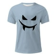 thumbnail image 3 of YDLCAFD Male Print Theme T Shirt Printed Solid Color Short Sleeve Top, 3 of 4