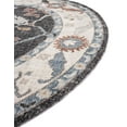 thumbnail image 6 of Unique Loom Eco Traditional Collection Area Rug - Animate (3' 3" Round Charcoal Gray/Gray), 6 of 7