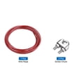 thumbnail image 3 of 16Ft(5M) Wire Rope 304 Stainless Steel Cable 3/16" (5.0 mm) Vinyl Coated with 2pcs Screw Chuck Red, 3 of 7