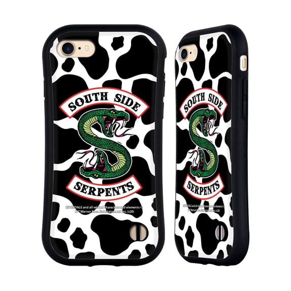 Head Case Designs Officially Licensed Riverdale South Side Serpents Cow Logo Hybrid Case Compatible with Apple iPhone 7 / 8 / SE 2020 & 2022