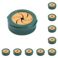 thumbnail image 1 of Bearachild Toallero Montado en la pared Paño de cocina Soporte de trapo Perforación Hogar Baño Almacenamiento Percha Sticky Clip Organizador Verde oscuro 10Conjunto, 1 of 6