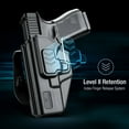 thumbnail image 2 of GF Gun & Flower Holster For Glock 19 Gen3-5 /G19X/G23 Gen3-4/G26 Gen3-5/G32 Gen3-4/G44/G45 Left Hand, 2 of 6