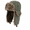 Army Green, variant on Ushanka Russian Hat with Aviator Ear Flaps Soft Synthetic Plush Trim and Polyester Shell with Buckle for Women and Men Fall and Mild Winter Daily Wear