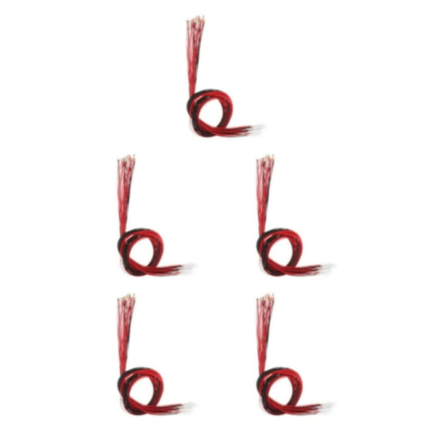 relayinert 30x Miniature Lawn Lamp for Micro Layout Decor Scenery Model Red Light Length 300mm 5Set