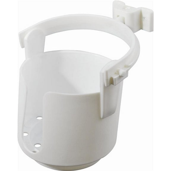 Attwood Marine 116314 4 x 4.37 in. White Plastic Gimballed Drink Holder