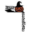 thumbnail image 1 of Esquina Puerta Letrero Calabaza Halloween para Artística Pared, 1 of 9