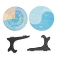 thumbnail image 2 of Calm Emotion Wheel Decor 2PCS Wooden Emotion Chart for Home Office Teaching Tool Decoration, 2 of 7