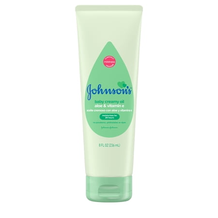 Johnson's Creamy Oil Moisturizing Baby Body Lotion, 8 fl. oz