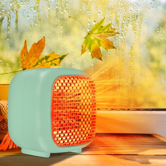 Nkmbld Mini Heater for Office Desk, Portable Desktop Heater Fan for Office with Adjustable Thermostat and Overheat Protection