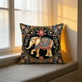 thumbnail image 5 of Lunxisen 2 Pcs Vintage Bohemian Elephants Pillow Cover Decorative Throw Pillow For Living Room Sofa Home Decor Gift(45*45cm), 5 of 8