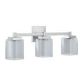 thumbnail image 3 of Aspen Creative 62327, Bathroom Vanity 3 Lights Fixture 24"W x 9"H x 5-3/4"E. Satin Nickel Finish, Bulb Not Included, 3 of 8