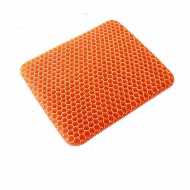 Cojín de gel, cojín de huevo, cojín de silla transpirable, cojín de verano para coche, cojín de hielo cuadrado doble, cojín de panal