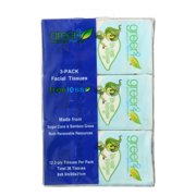 Green2 Pocket Facial Tissue, 12 sheets, 3 count