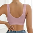 thumbnail image 5 of Weikingp Bras For Sagging Breasts Plus Size Bras For Women Comfortable Bras For Older Women Racerback Bralettes For Women Wireless Pushup Bra For Women Pink XL, 5 of 5