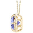thumbnail image 2 of ANGARA Natural Claw-Set 1.45 ct Tanzanite Clover Pendant with Diamond in 14K Yellow Gold for Women (Size-7mm) | December Birthstone, Anniversary, Jewelry Gift for Women | Natural Tanzanite Necklace, 2 of 8