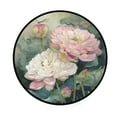 thumbnail image 2 of 36.2 Inch Round Floor Mat Light Pink Lotus Carpet Decor Rug for Living Room Bedroom, 2 of 6