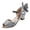 Silver, variant on Gubotare Toddler Dress Shoes Girls Dress Shoes Mary Jane Low Heel Princess Flower Wedding Flats Glitter Shoes (Pink,13.5)