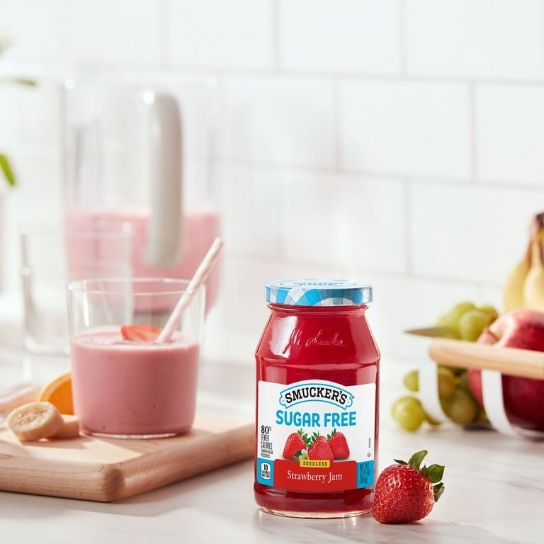 2 pack) Smucker's Sugar Free Seedless Strawberry Jam with 2 pack) Smucker's Sugar Free Seedless Strawberry Jam with