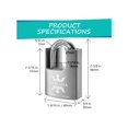 thumbnail image 3 of Candado cubierto KAWAHA 21/40KD-3SK de acero inoxidable de alta seguridad, 3 of 6
